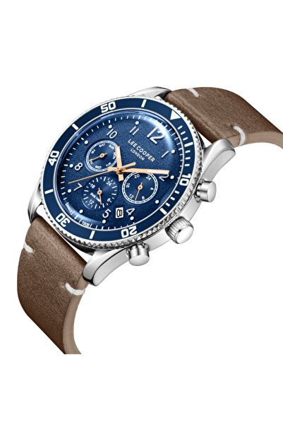 Lee Cooper Men's Multi Function Dark Blue Dial Watch - LC08260.394