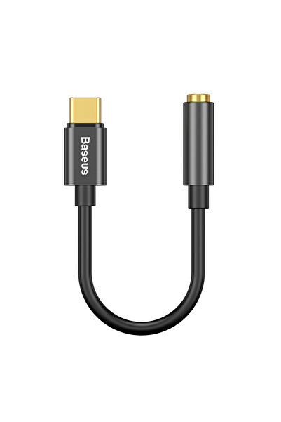 Baseus Kulaklık Adaptörü Type-C - 3,5 MM Dişi Adaptör L54 - Siyah CATL54-01