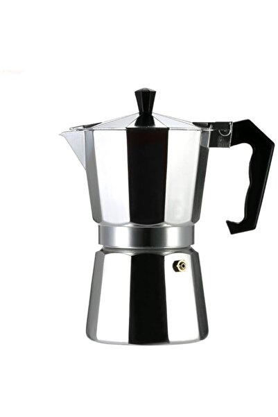 Generic Turkish Coffee Maker Italian Espresso Moka Coffee Pot Octagonal For Coffee Lover Aluminum 6 Cups 300