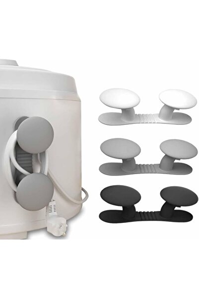 Generic حامل أسلاك تزوييق لأجهزة المطبخ، غلاف أسلاك، منظم كابلات لاصق لمقلاة ...