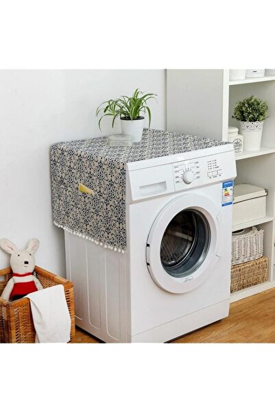 Generic Bolivia's Washer Dryer Top Covers, Anti-Slip Washing Machine Cover, Fridge Dust Cover with 6 Side St