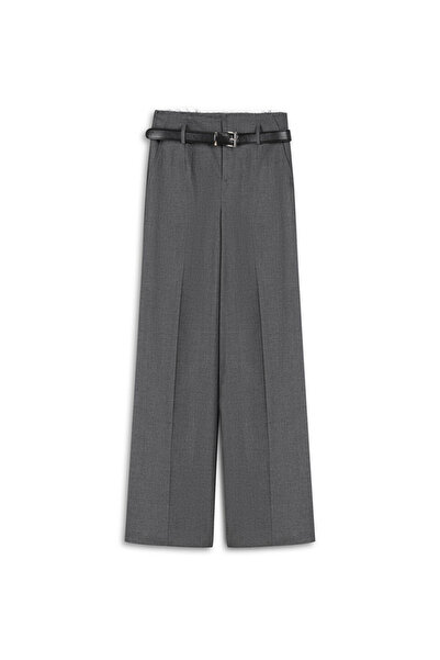 Twist KEMERLİ WIDE LEG FİT PANTOLON