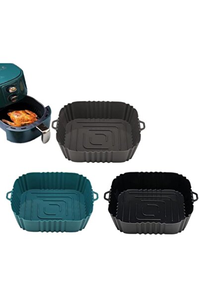 Generic Lonimia 3 Pack Air Fryer Silicone Liners 7.5inch Air Fryer Silicone Pot Reusable Food Grade Silicone