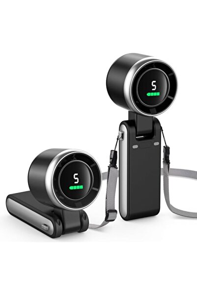 Generic مروحة LBOYLOVE® المحمولة، مروحة يد صغيرة 3 في 1، مروحة للرقبة 5 سرعات...