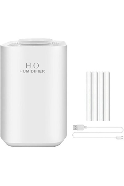 Generic 3.3L Dual Nozzle Humidifier with RGB Ambient Light Top Fill Essential Oil Diffuser - Continuous 24H