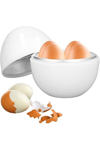 Generic Auguety Microwave Egg Boiler for 4 Eggs Poachers Boiled Egg Cooker Microwave for Hard Soft Boiled Eg