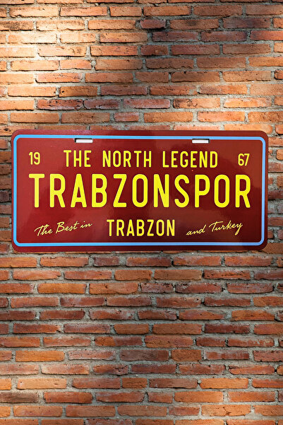 DURUSA Trabzonspor Retro Plaka , MDF Ahşap Dekoratif Duvar & Araba Tabelası ,...