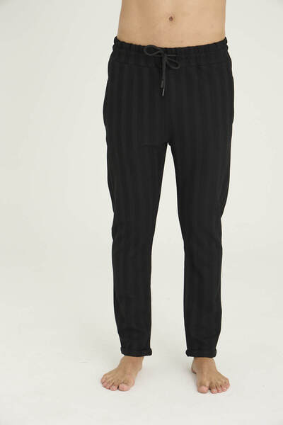 KLY Men's Thick Single Pants Stylish Design with Stripe Pattern