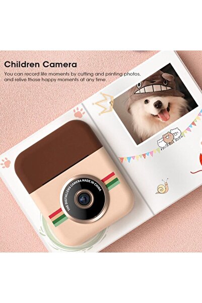 Generic Instant Print Digital Camera for Kids Dual 12MP HD Cameras w/ 2.4" IPS Screen & DIY Graffiti