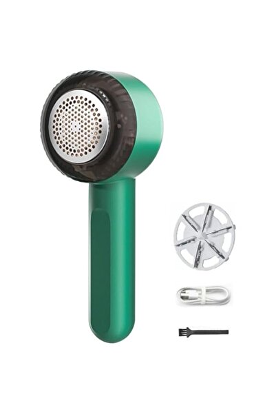 Generic JZS Fabric Shaver Rechargeable Lint Remover, Electric Lint Shaver with 6-Blades USB Sweater Shaver D