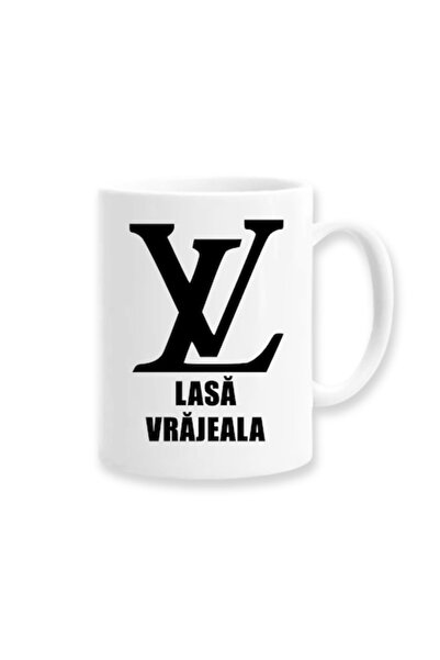 OEM Cană personalizată cu mesaj amuzant: „Lasă vrajeala”, Betaprint, albă, 330ml