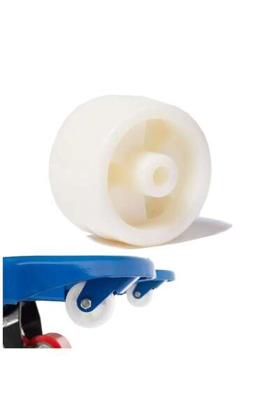 Handlekraft Roată pentru transpalet manual de intrare 45x30mm, depășește ușor toate obstacolele, role cu aderență ridicată, PU/Alb