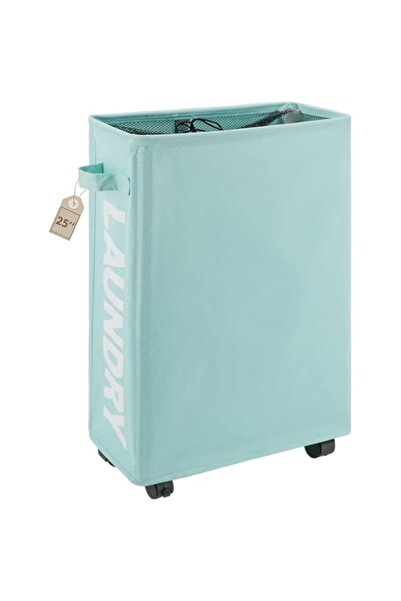 Generic TOTANKI 25" Rolling Slim Laundry Basket with Handle on Wheels (4 Colors), Foldable Laundry Hamper, C