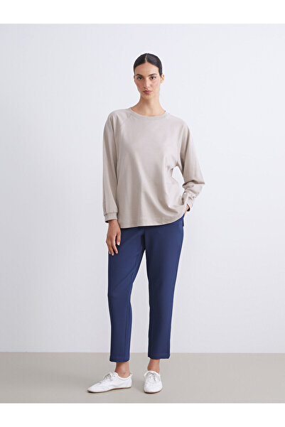 LC Waikiki Γυναικείο παντελόνι Peak New Season με ελαστική μέση και υφή κομμέ...