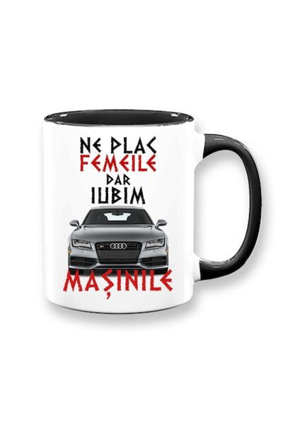 OEM Cană personalizată pentru pasionații de mașini cu mesajul: „Ne plac femei...