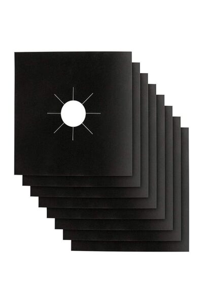 Generic أغطية شعلات الموقد، سمك مزدوج 0.2 مم، عبوة من 8 قطع، بطانات شعلات موق...