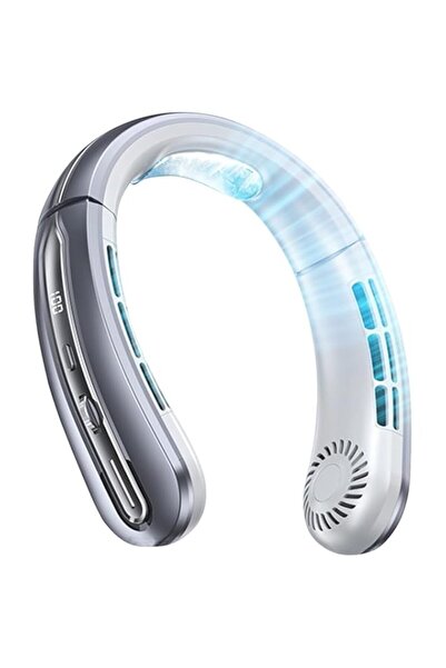 Generic مروحة رقبة محمولة، مروحة رقبة بدون استخدام اليدين، تبريد أسرع بـ 100 سرعة، مروحة رقبة معلقة صامتة، 400 مللي أمبير/ساعة B