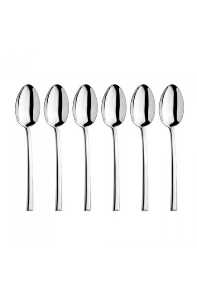 Inoxriv Set of 6 MEDEA dessert spoons, stainless steel, L15cm, thickness 3.5mm, glossy finish