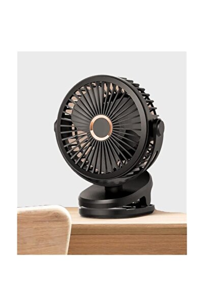 Generic Portable Desktop 2in1 Clip Fan GF7, 4 Speed Adjustable Usb Rechargeable Mute Desk Fan,5000mAH Mini B