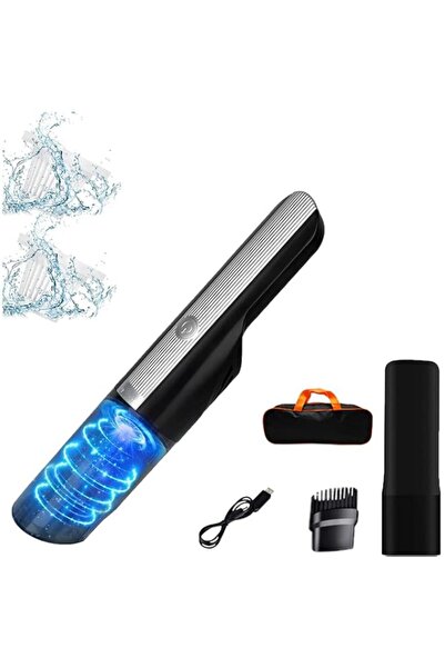 Generic مكنسة كهربائية محمولة للسيارة من كوينادا لاسلكية - 12000 باسكال مكنسة كهربائية محمولة لاسلكية مع بطارية قابلة لإعادة الشحن 4000 مللي أمبير في الساعة