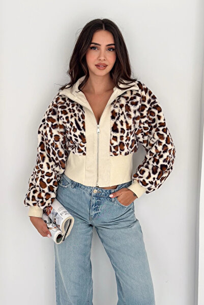 AsprinFashion Tricotaj cu secțiuni Palton scurt