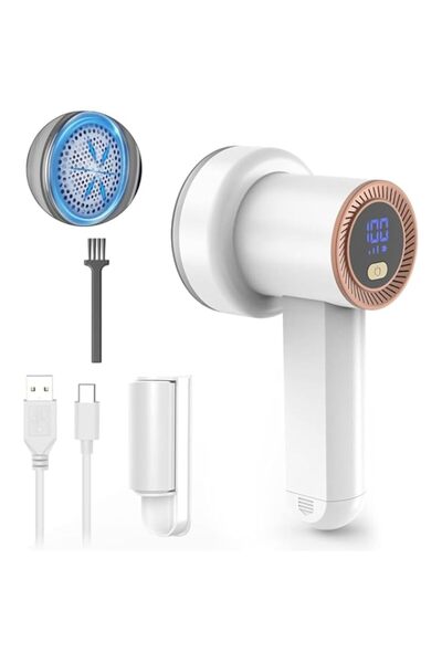 Generic Fabric Shaver, Fuzz Remover Rechargeable, Electric Lint Remover Shaver with Blades and LED Digital D