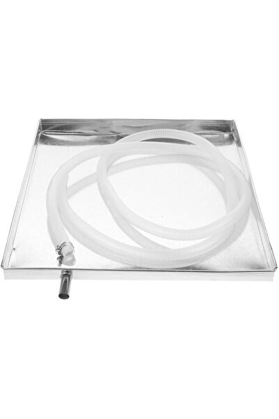 Generic Hemobllo 1 Set of Air Conditioner External Unit Drip Pan AC Unit Water Tray Stainless Steel Drip Pan