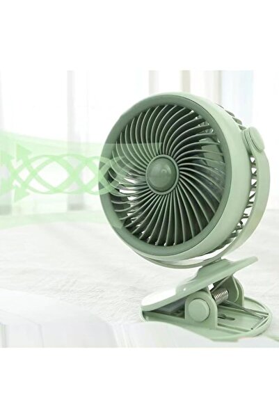 Generic مروحة YZYOE القابلة لإعادة الشحن مع أضواء LED، مروحة قوية محمولة متعد...