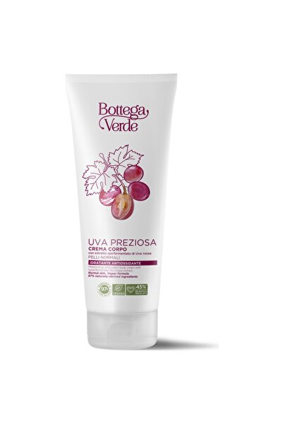 Bottega Verde Hydrating Body Cream with Hyperfermented Red Grape Extract - Uva Preziosa, 200 ML