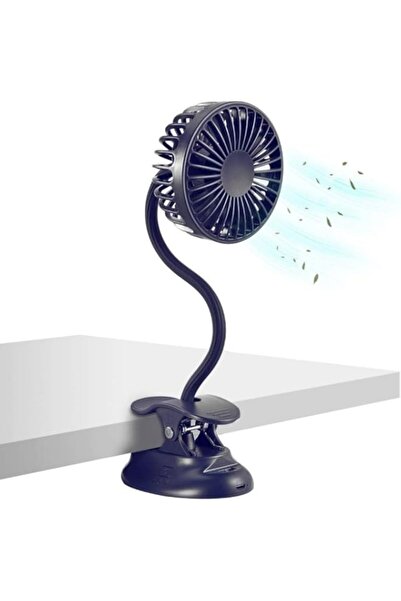 Generic مروحة AHAKAC المحمولة مع اتجاهات قابلة للتعديل بزاوية 360 درجة، مروحة صغيرة بثلاث سرعات، مروحة شخصية قابلة للتثبيت في وضع الإيقاف