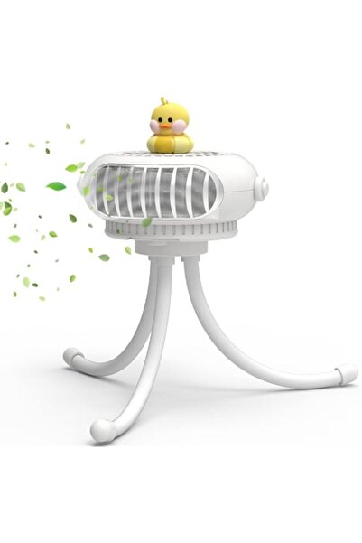 Generic Orapink Stroller Fan, Octopus Aroma Diffuser Fan, Office Fan, Mini Handheld Fan 360° Rotatable Fan