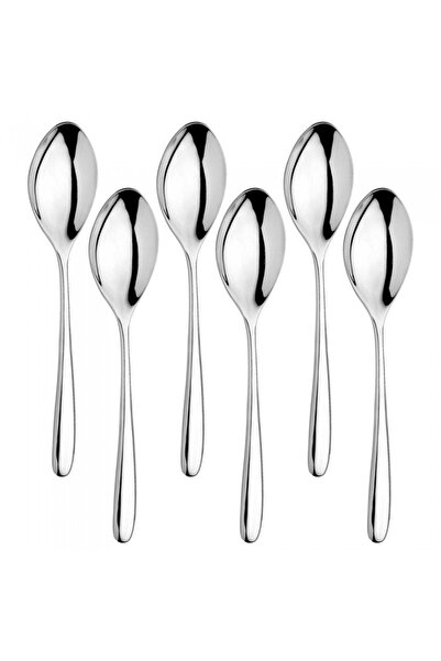 Inoxriv Set of 6 main course spoons NOVECENTO, stainless steel, L20.5cm, thickness 3.5mm, glossy finish