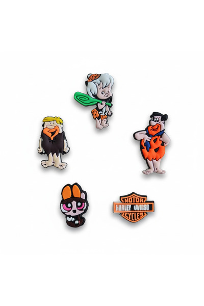 Otto Common 5 pcs Colorful Shoe Charms Set – Fun Decorative Accessories for C...