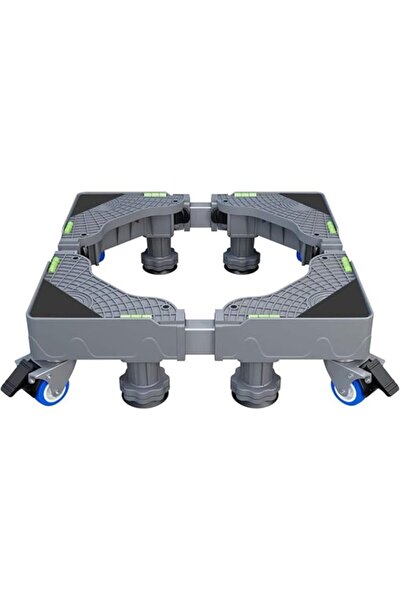 Generic MOTIM Universal Mobile Base with 8 Strong Feet and 4 Rounds Swivel Lock Wheel for Washing Machine Fr