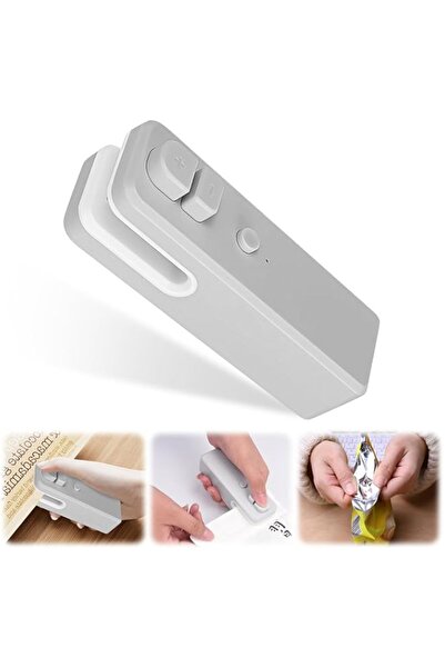 Generic YOUSHEME Mini Bag Sealer، 2024 جديد 2 في 1 آلة غلق وقاطع الأكياس (رمادي)