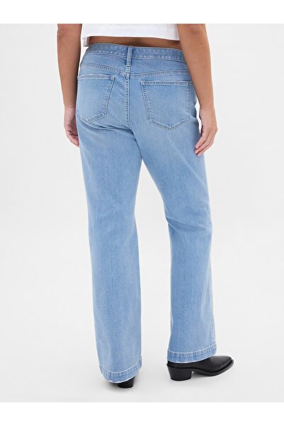 GAP Kadın Açık Mavi Curvy Low Rise Long & Lean Jean Pantolon