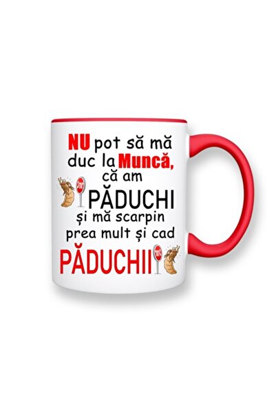 OEM Cană personalizată cu mesajul: „Nu pot merge la serviciu pentru că am păd...