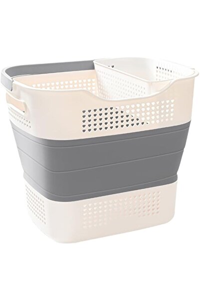 Generic TOMVAES Laundry Basket Large Foldable 40L with Handle, Foldable Laundry Basket Plastic with Handles,