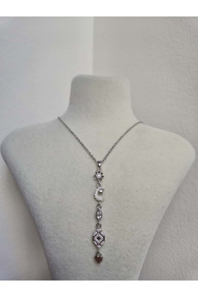 Haze Non-Tarnish Steel Sky Y Necklace