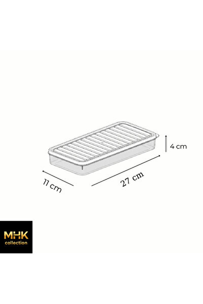 MHK Collection Medium Size Storage Container with Lid 1 Lt