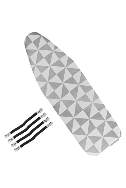 Generic KUKUMAJI Ironing Board Cover 110x30CM Cotton Large Iron Board Cover with 4 Elastic Fasteners Elastic