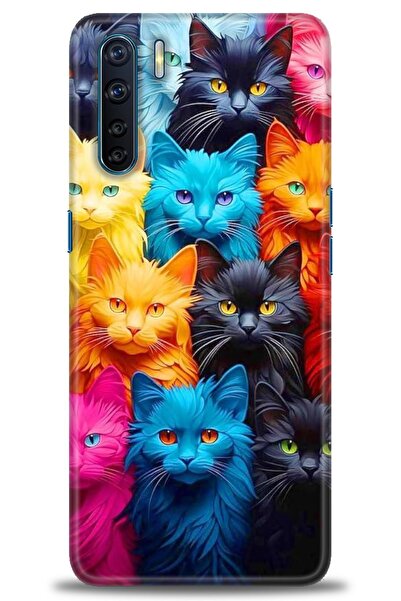 OPPO A91 / Reno 3 Uyumlu Kılıf HD Baskılı Kapak - Tasarım Silikon Kılıf - 70