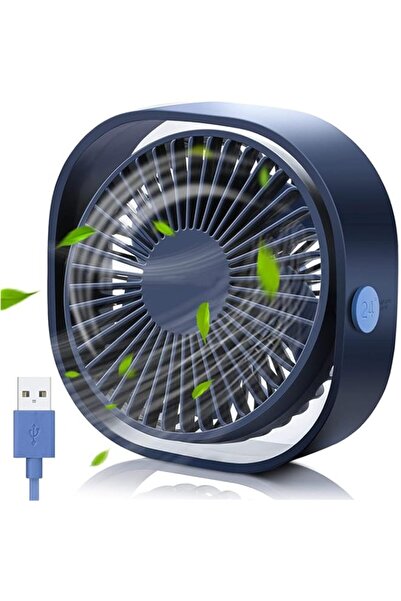 Generic مروحة مكتب USB من أرابيست، مروحة محمولة بثلاث سرعات وتبريد قوي للرياح، مروحة صغيرة تدور 360 درجة للمكتب، U