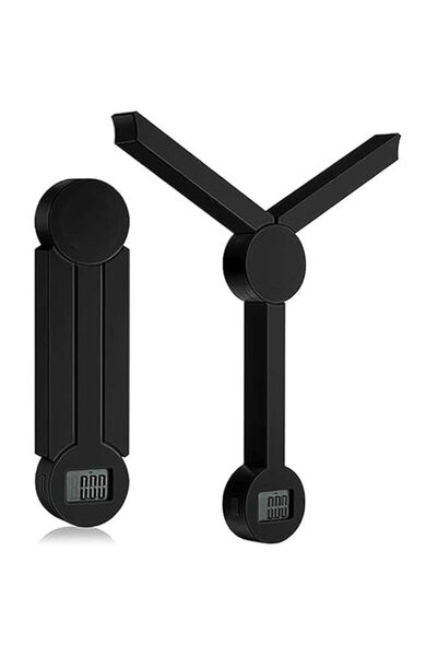 Generic ميزان مطبخ رقمي قابل للطي من تازويق، ميزان طعام محمول صغير الحجم ودقيق للغاية مع شاشة LCD،