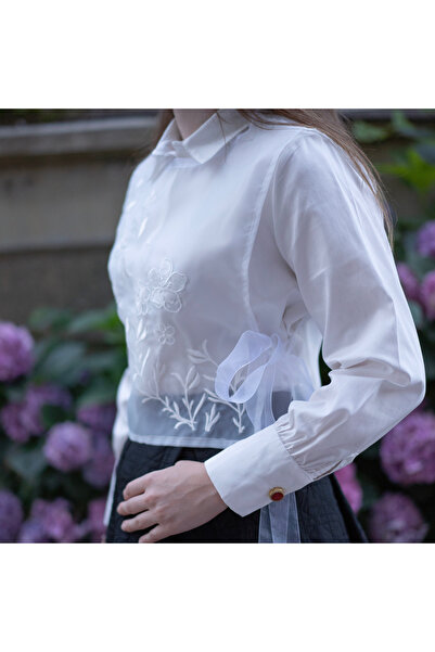 faden official Kalın organze şık süveter (karolin)