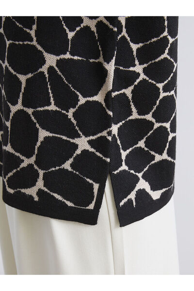 LC Waikiki Crew Neck Patterned Women's Knitwear Sweater (W5)