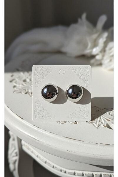 Ervalina BÜYÜK FIRSAT 2'Lİ Yuvarlak ve Oval Model Gümüş Küpe