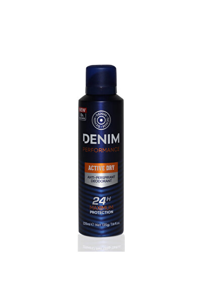 Denim بخاخ للجسم مضاد للتعرق بتركيبة جافة، بدون كحول، يدوم 24 ساعة، للرجال - 225 مل