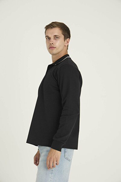 KLY Men's 80% Cotton Polo Neck Sweat-Shirt Modern Design
