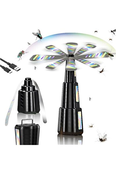 Generic Dzannc 2 Pcs Fly Repellent Tables Fans, Portable Picnic Camping Hotel Restaurant Family Dining Table